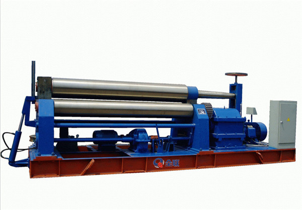 對稱(cheng)式三輥(gǔn)卷闆機(jī) 對(dui)稱式三(san)輥卷闆(pan)機