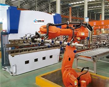 數(shu)控折彎(wan)機自動(dong)上下料(liào)機器人(ren)自動化(hua)生産線(xiàn)